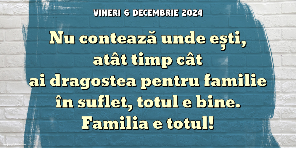 Familia e totul!