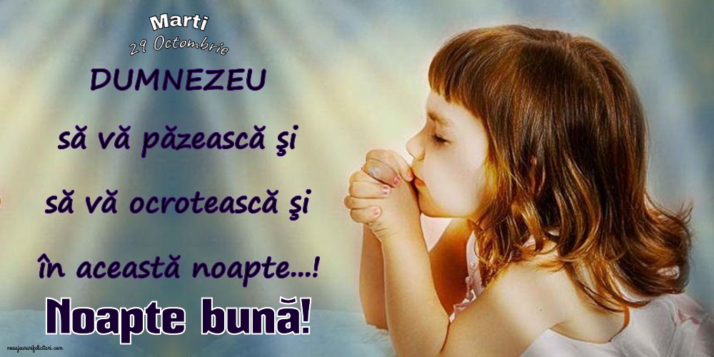 DUMNEZEU să vă păzească şi să vă ocrotească şi  în această noapte...! Noapte Bună! Marti 29 Octombrie 2024