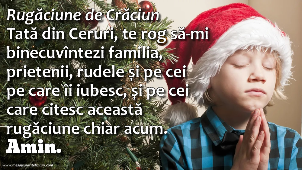 Felicitari de Craciun - Rugăciune de Crăciun - mesajeurarifelicitari.com