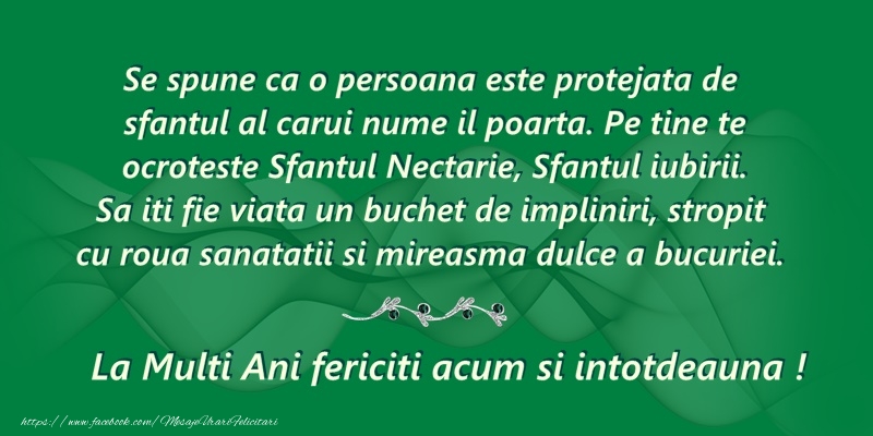 9 noiembrie - Sfantul Nectarie, Sfantul iubirii