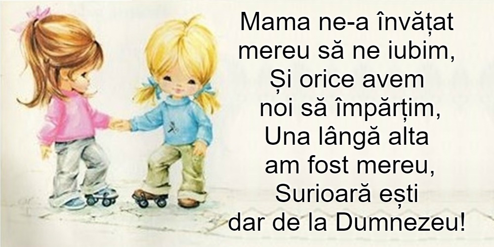 Imagini despre Familie - Surioară ești dar de la Dumnezeu! - mesajeurarifelicitari.com