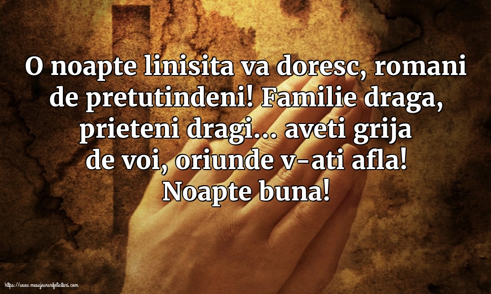 Noapte buna!