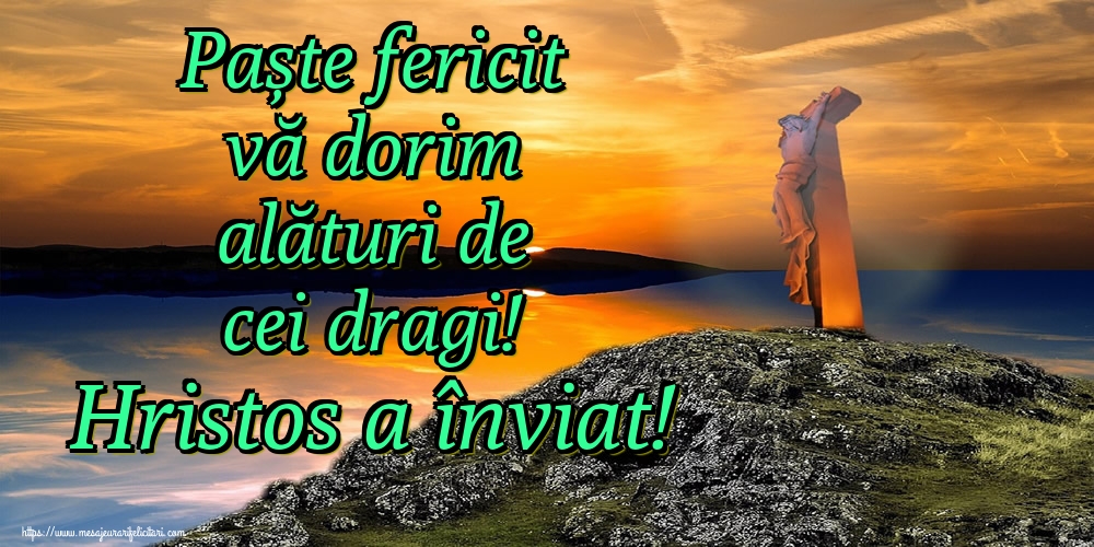 Paște fericit vă dorim alături de cei dragi! Hristos a înviat!