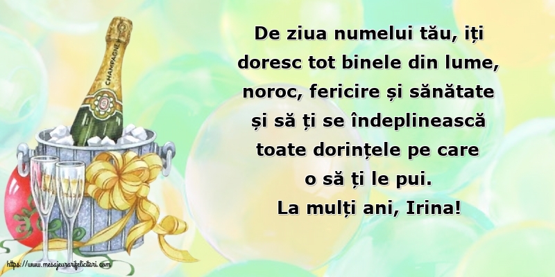 La mulți ani, Irina!