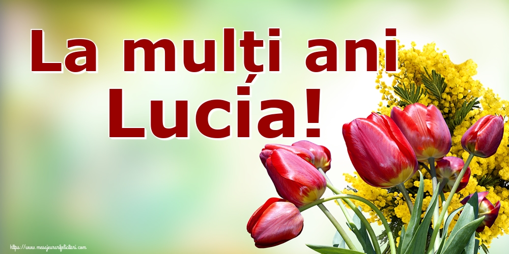 La mulți ani Lucia!