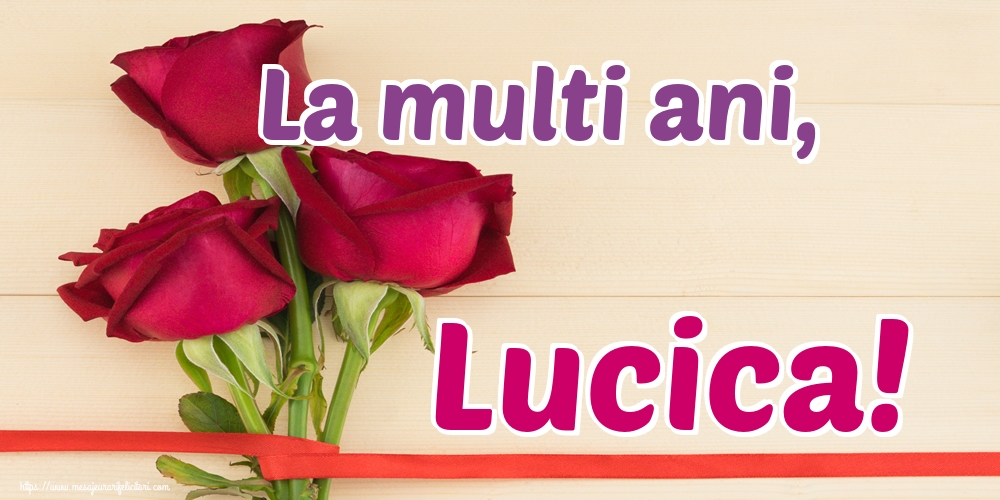 Sfanta Lucia La multi ani, Lucica!