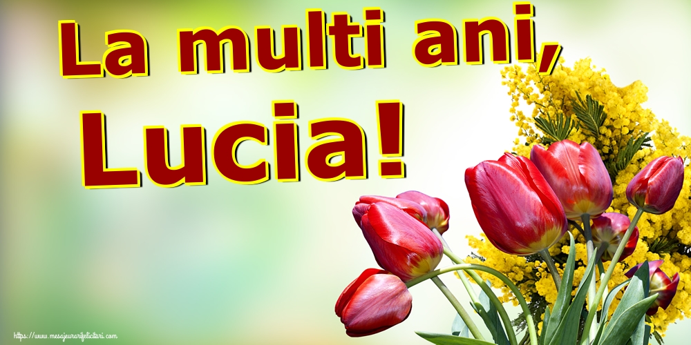 La multi ani, Lucia!