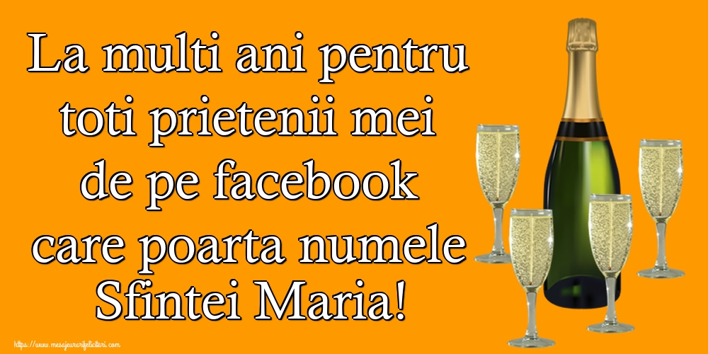 Sfanta Maria Mica La multi ani pentru toti prietenii mei de pe facebook care poarta numele Sfintei Maria!