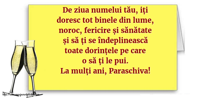 La mulți ani, Paraschiva!