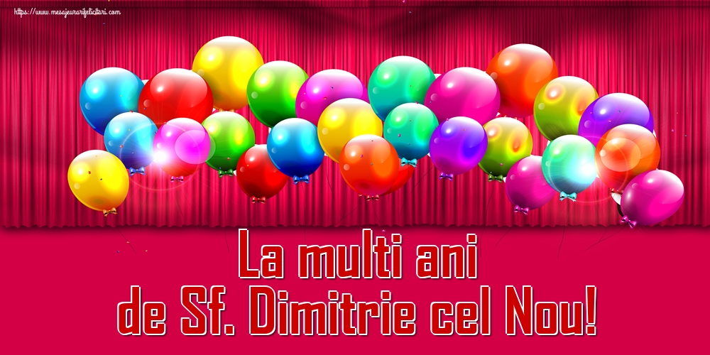 La multi ani de Sf. Dimitrie cel Nou!