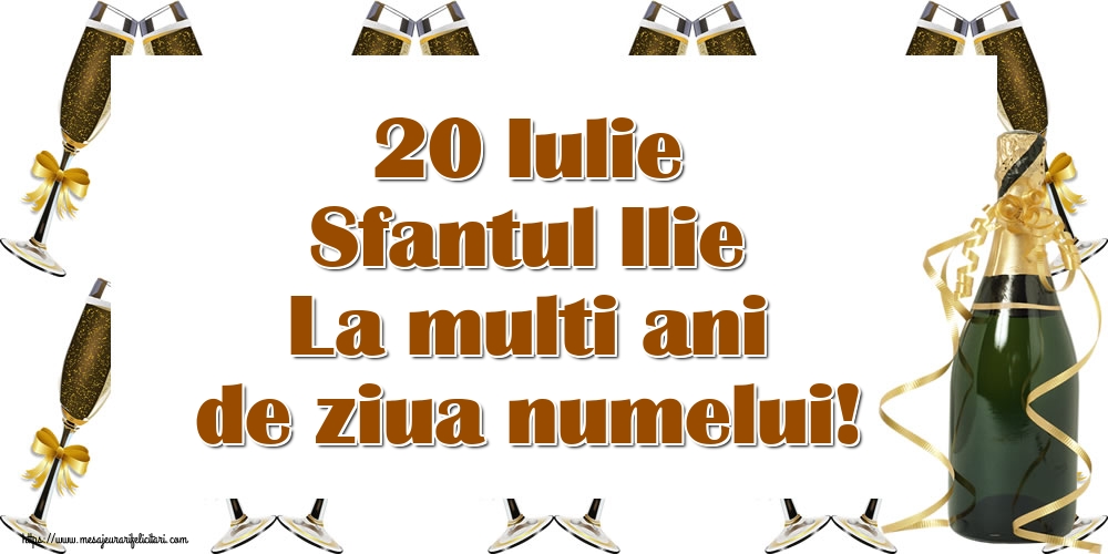 Sfantul Ilie 20 Iulie Sfantul Ilie La multi ani de ziua numelui!