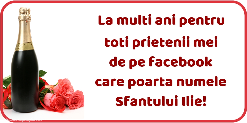 La multi ani pentru toti prietenii mei de pe facebook care poarta numele Sfantului Ilie!