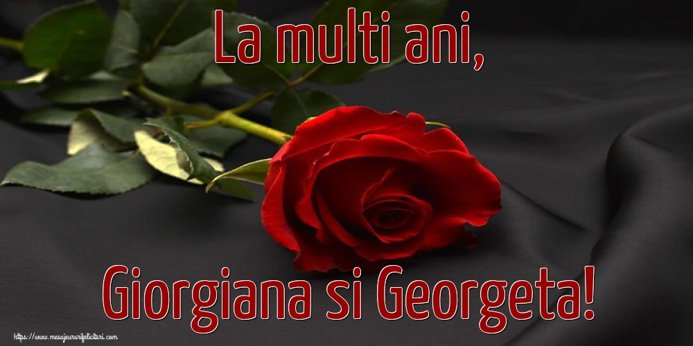 Felicitari de Sfântul Gheorghe - La multi ani, Giorgiana si Georgeta! - mesajeurarifelicitari.com