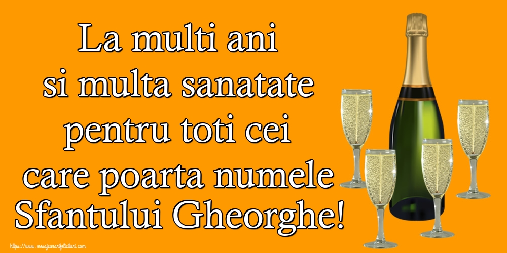 Sfântul Gheorghe La multi ani si multa sanatate pentru toti cei care poarta numele Sfantului Gheorghe!