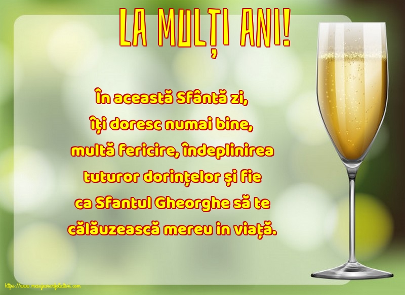 La mulți ani!