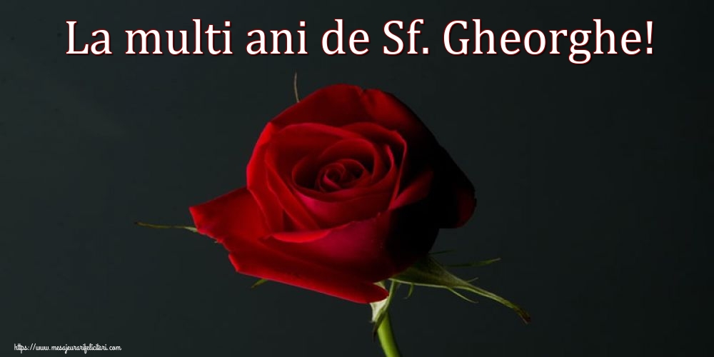 Felicitari de Sfântul Gheorghe - La multi ani de Sf. Gheorghe! - mesajeurarifelicitari.com