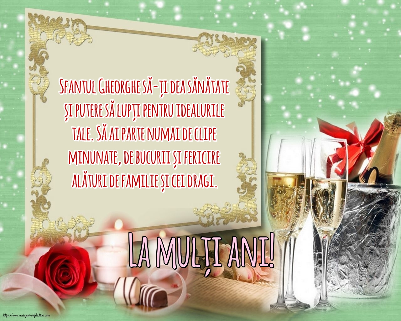 Felicitari de Sfântul Gheorghe - La mulți ani! - mesajeurarifelicitari.com