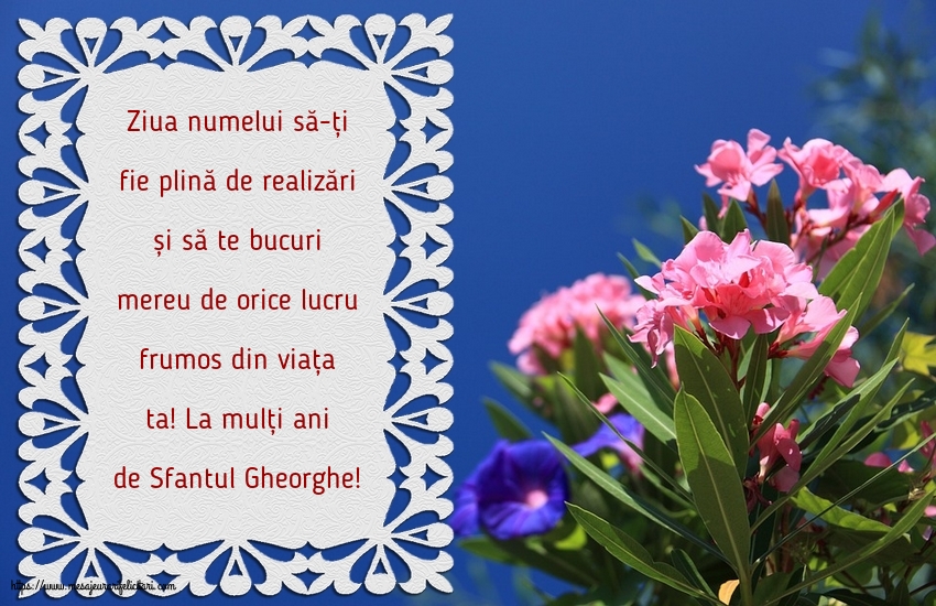 Felicitari de Sfântul Gheorghe - La mulți ani de Sfantul Gheorghe! - mesajeurarifelicitari.com