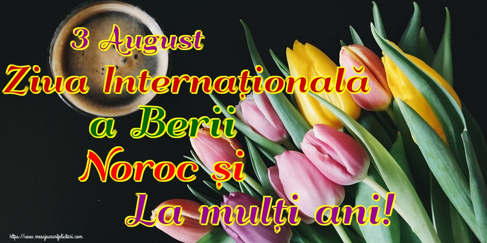 3 August Ziua Internațională a Berii Noroc și La mulți ani!