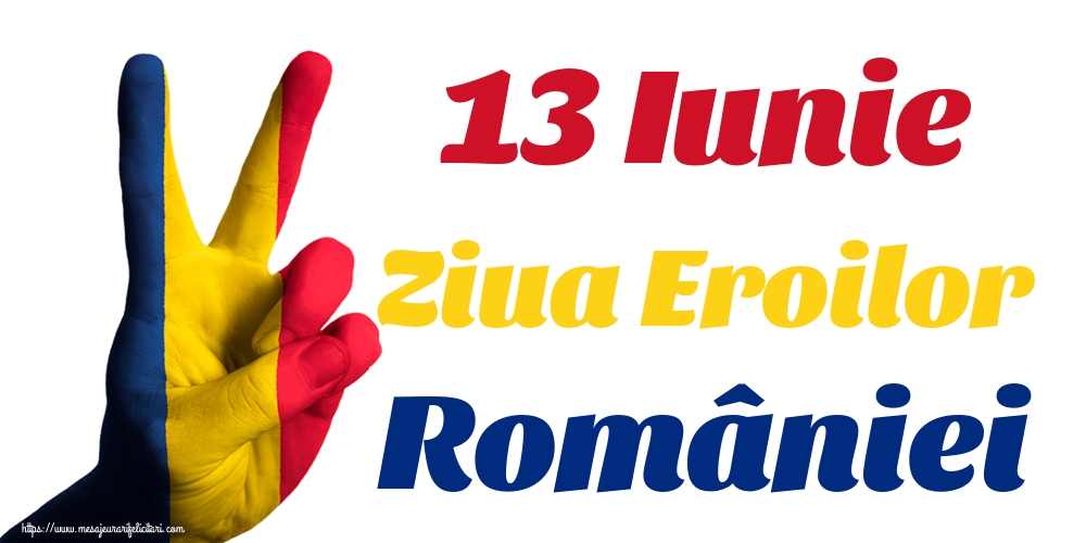 13 Iunie Ziua Eroilor României