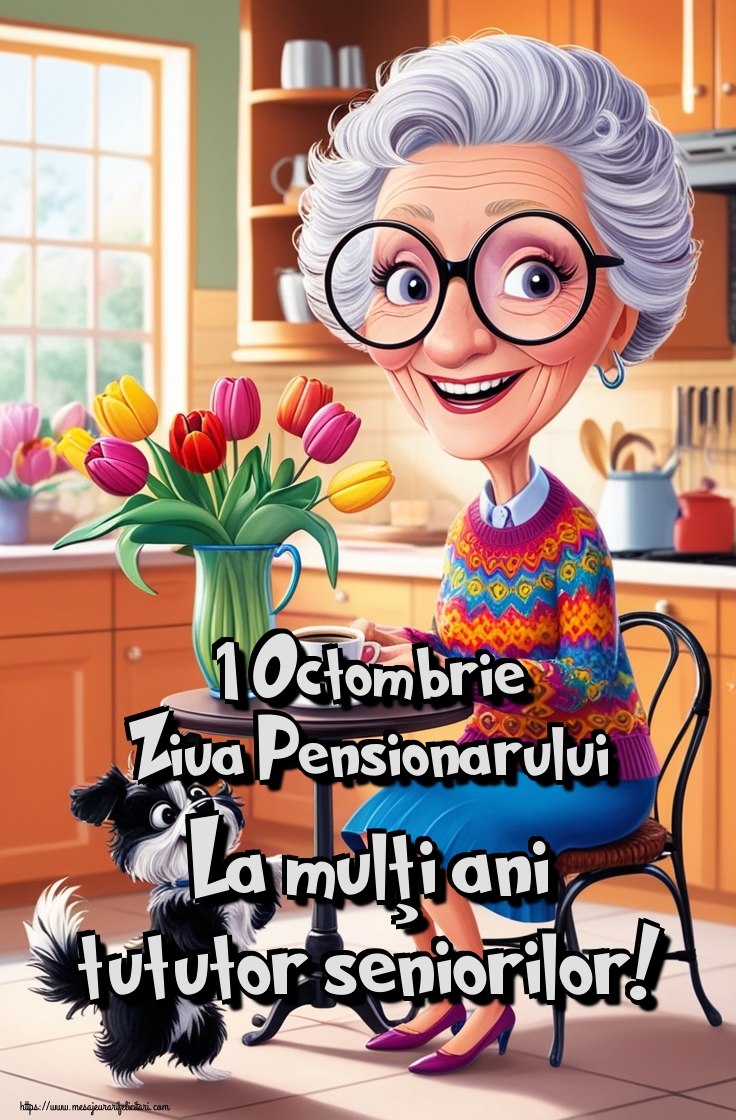 Felicitari de Ziua Pensionarului - 1 Octombrie Ziua Pensionarului La mulţi ani tututor seniorilor! - mesajeurarifelicitari.com