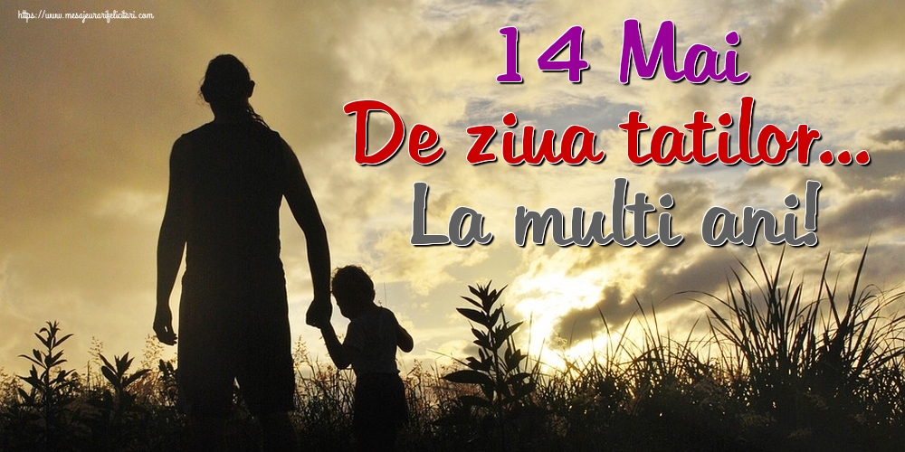 Felicitari de Ziua Tatalui - 14 Mai De ziua tatilor... La multi ani! - mesajeurarifelicitari.com