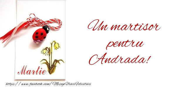  Felicitari de 1 Martie -  Un martisor pentru Andrada!
