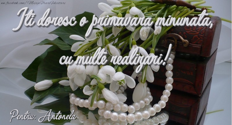  Felicitari de 1 Martie - Ghiocei | Felicitare de 1 martie Antonela