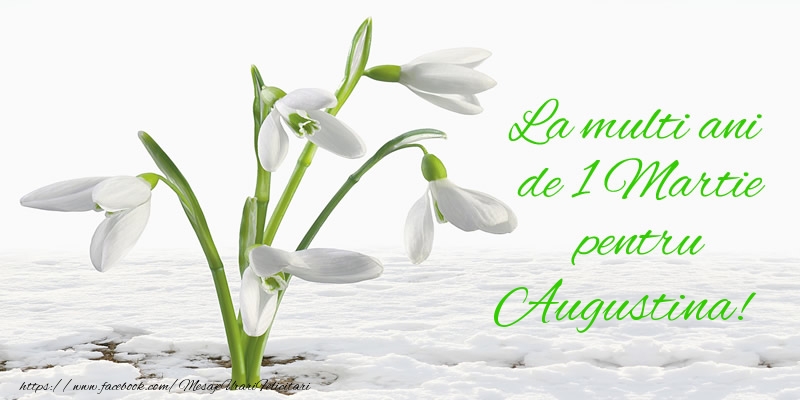  Felicitari de 1 Martie - Ghiocei | La multi ani de 1 Martie pentru Augustina!
