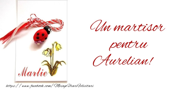  Felicitari de 1 Martie -  Un martisor pentru Aurelian!