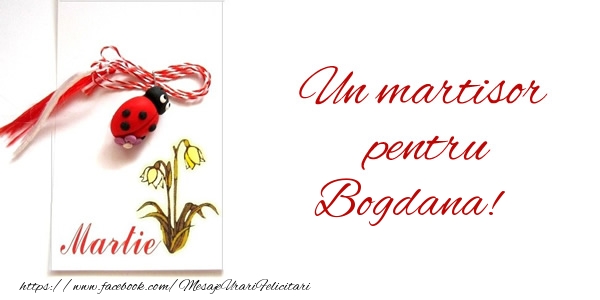  Felicitari de 1 Martie -  Un martisor pentru Bogdana!