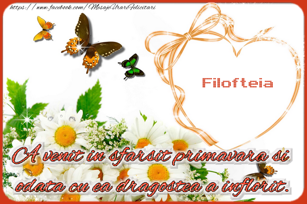 Felicitari de 1 Martie - ❤️❤️❤️ Flori & Inimioare | Filofteia
