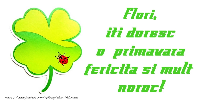  Felicitari de 1 Martie - Trifoi | Flori iti doresc o primavara fericita si mult noroc!