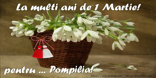  Felicitari de 1 Martie - Ghiocei | La multi ani de 1 Martie! pentru Pompilia