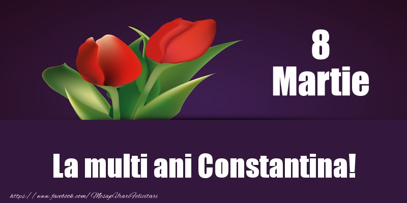  Felicitari de 8 Martie - Lalele | 8 Martie La multi ani Constantina!
