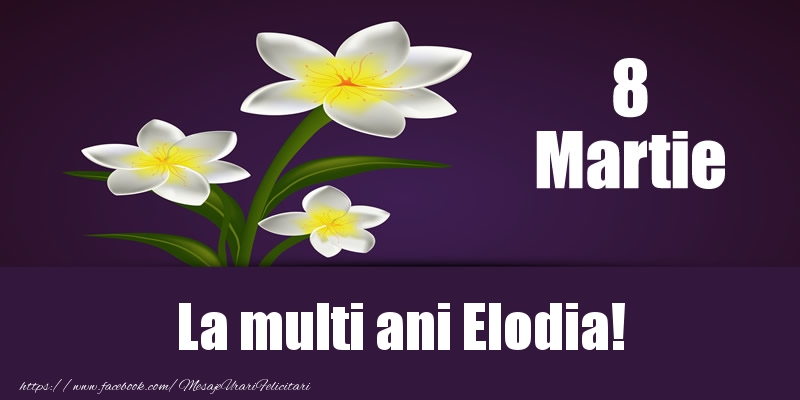  Felicitari de 8 Martie - Flori | 8 Martie La multi ani Elodia!