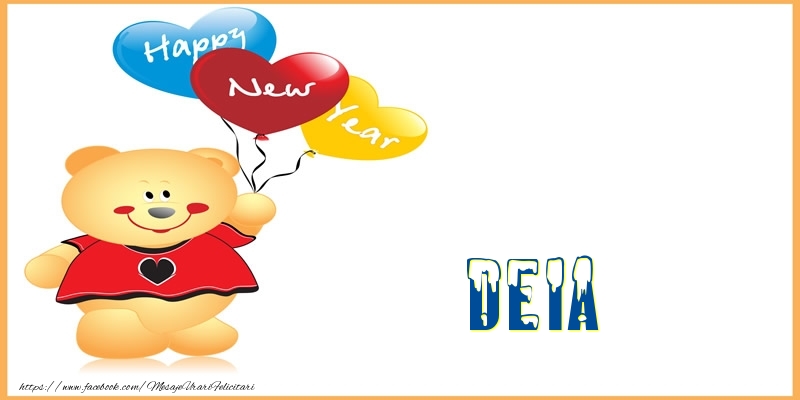  Felicitari de Anul Nou - Baloane & Ursuleti | Happy New Year Deia!