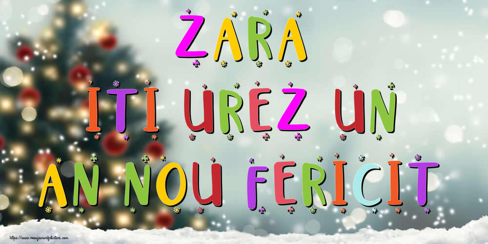 Felicitari de Anul Nou - Brazi & Peisaje De Iarna | Zara, iti urez un An Nou Fericit!