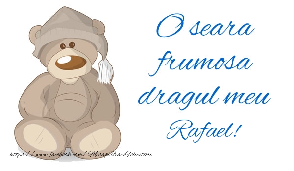  Felicitari de buna seara - Ursuleti | O seara frumosa dragul meu Rafael!