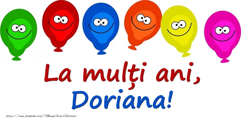 Felicitari pentru copii - La mulți ani, Doriana!