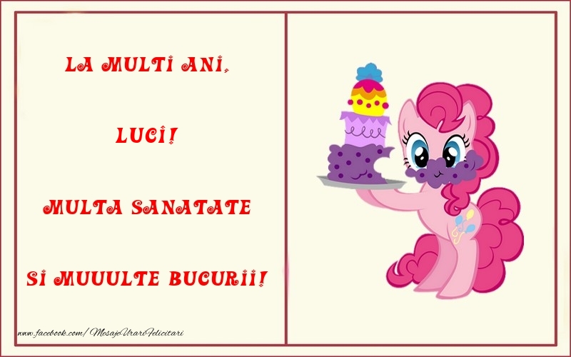 Felicitari pentru copii - La multi ani, Multa sanatate si muuulte bucurii! Luci