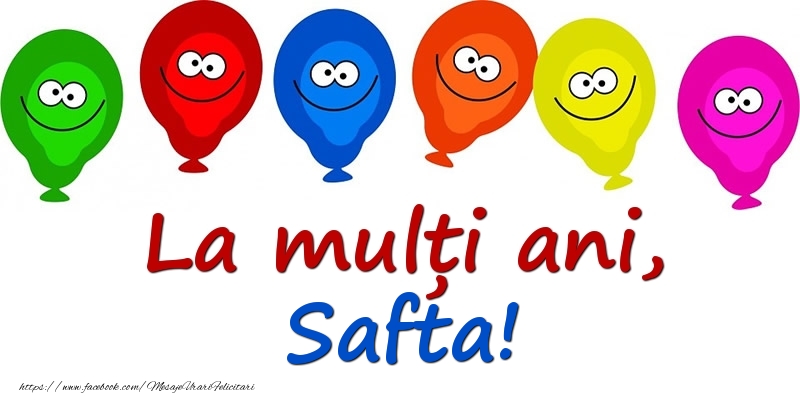  Felicitari pentru copii - Baloane | La mulți ani, Safta!