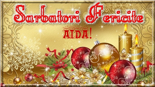  Felicitari de Craciun - Globuri | Sarbatori fericite Aida!