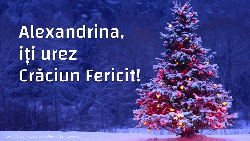  Felicitari de Craciun - Brazi | Alexandrina, iți urez Crăciun Fericit!