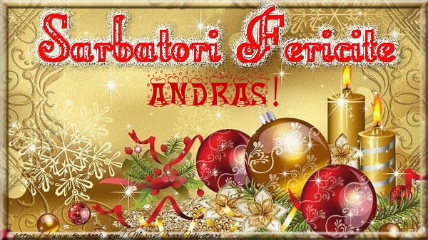  Felicitari de Craciun - Globuri | Sarbatori fericite Andras!