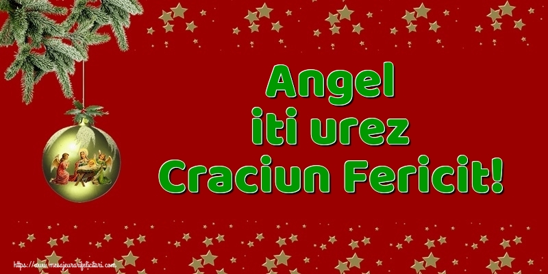Felicitari de Craciun - Angel iti urez Craciun Fericit!