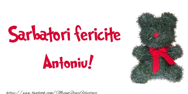  Felicitari de Craciun - Ursuleti | Sarbatori fericite Antoniu!
