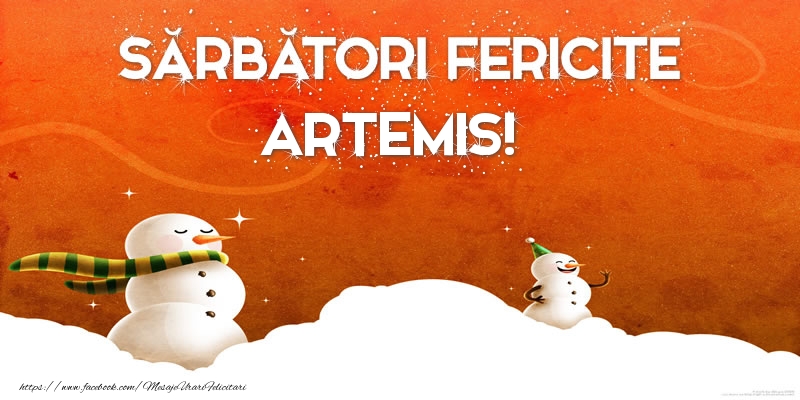 Felicitari de Craciun - ⛄ Om De Zapada | Sărbători Fericite Artemis!