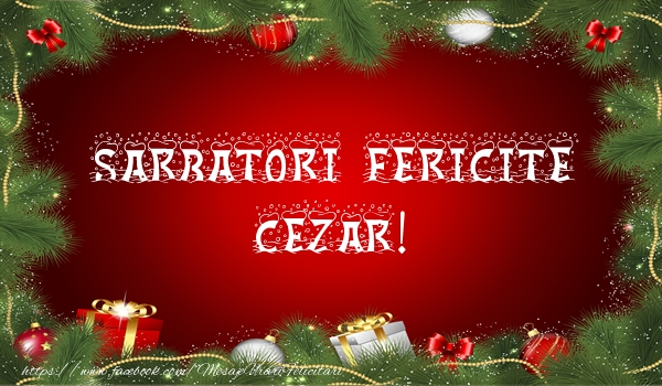  Felicitari de Craciun - Globuri | Sarbatori fericite Cezar!