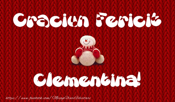 Felicitari de Craciun - ⛄ Om De Zapada | Craciun Fericit Clementina!